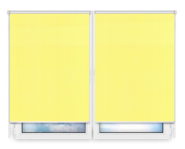 Рулонные шторы Мини Аллегро перл желтый цена. Купить в «Мастерская Жалюзи»